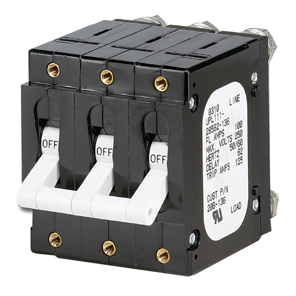 Paneltronics Circuit Breaker Upl/C Frame 100A 3 Pole White 206-136